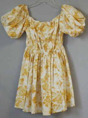 Abercrombie & Fitch Yellow Floral Mini Dress NWT